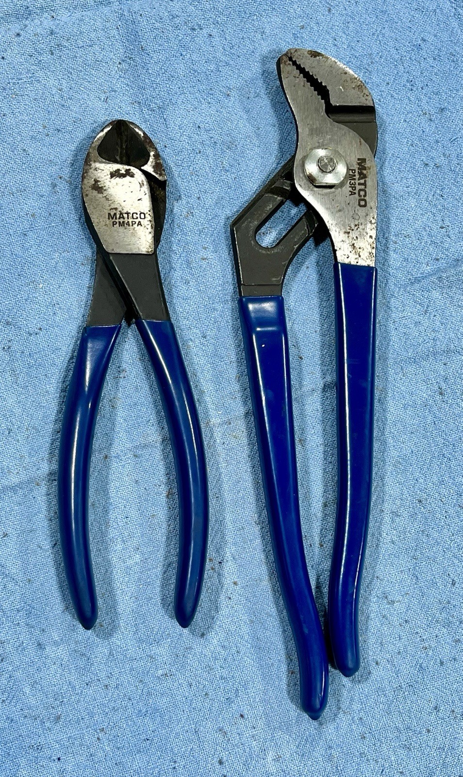 Matco Tools USA PM4PA And PM3PA Grove Joint Pliers Diagonal Cutters See Pictures