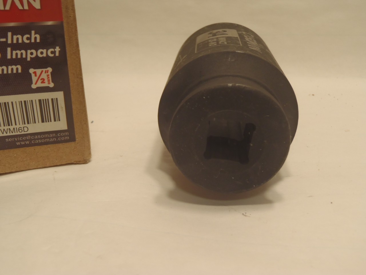 CASOMAN 1/2″ Drive x 34 mm Deep 6 PT Impact Socket, CR-MO, 34 (Deep)