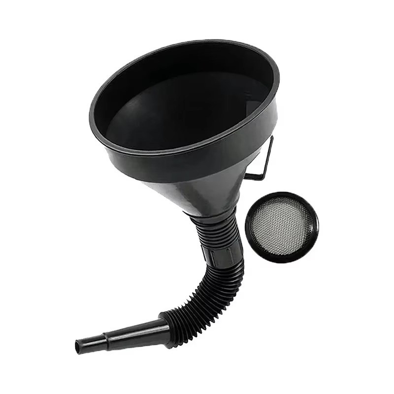 1PC Engine Refueling Funnel Filter Oil Gasoline Filling Strainer Hose Tool Pro