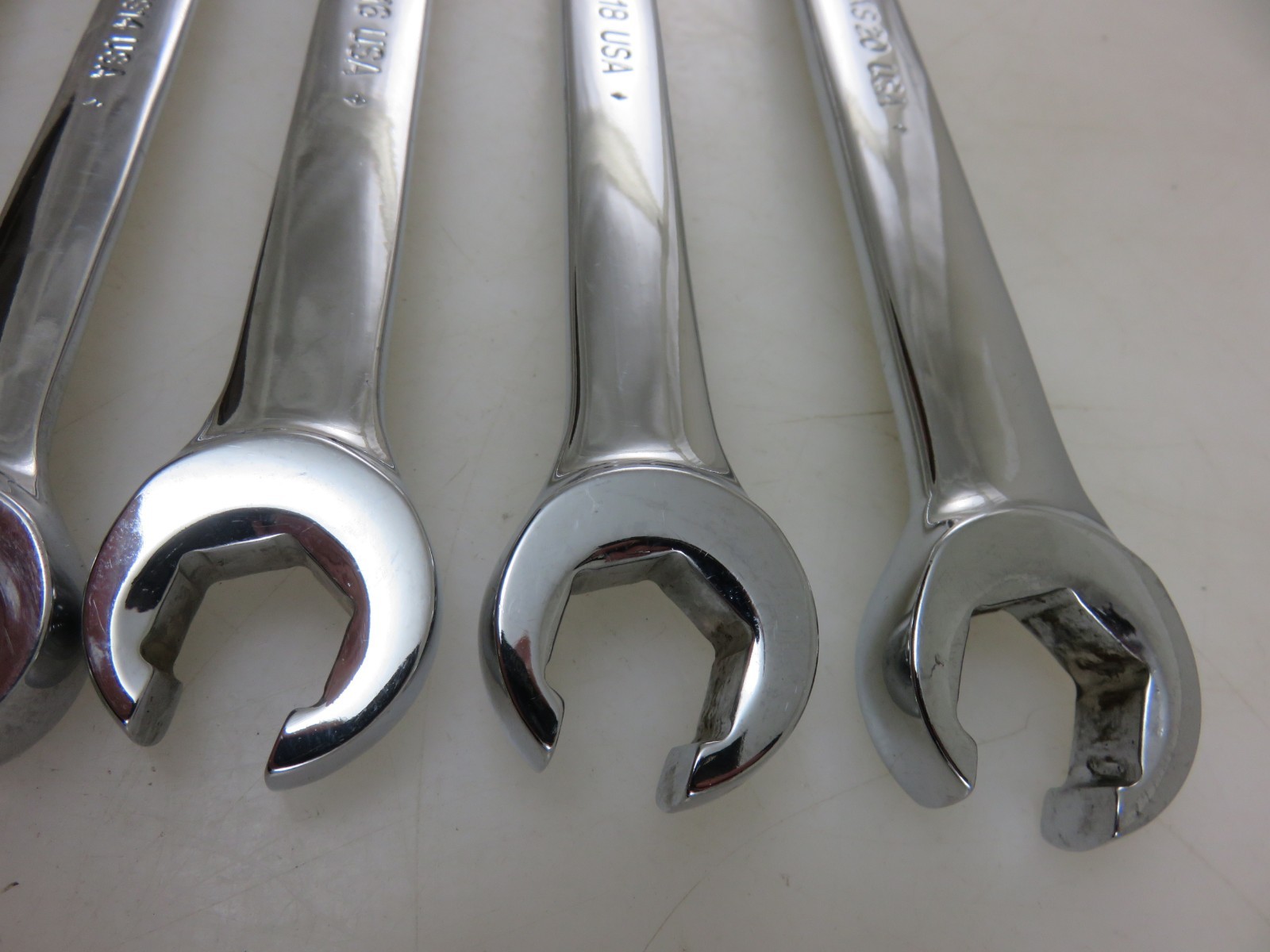 Snap-On RXS Series SAE Flare Nut Open End Wrench 6pc Set 5/16″-5/8″ Vintage