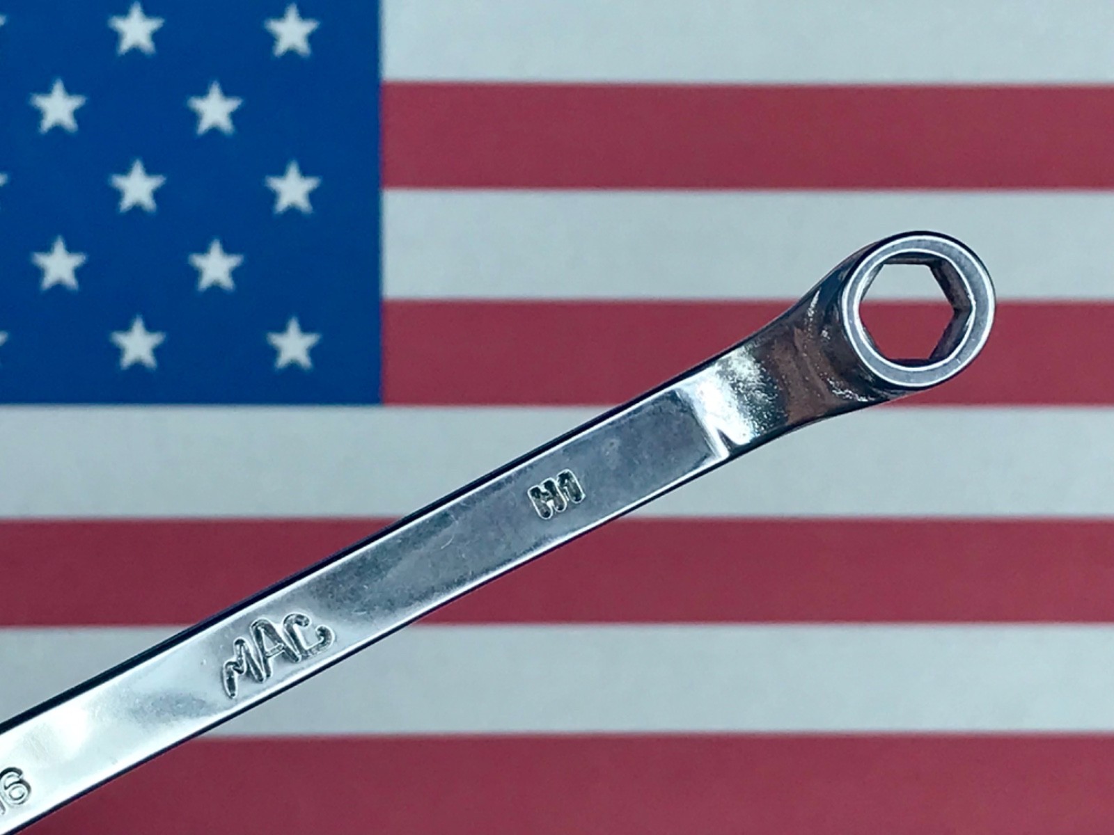 Vintage MAC 1/4” x 5/16” 6 Point Chrome Box End Wrench BOH810 H1 USA 🇺🇸