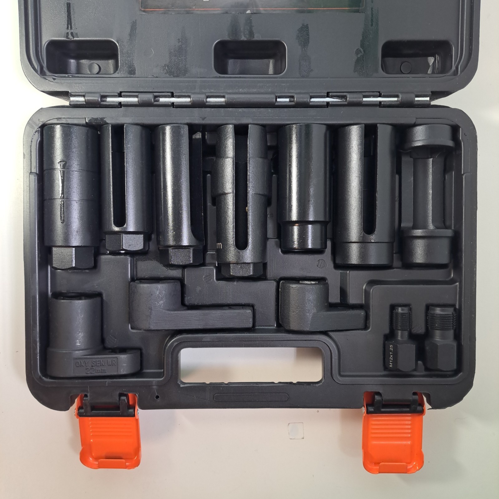 Open Box YEKEPRO 12-Piece Oxygen Sensor Socket Set 1/2″ & 3/8″ 22mm 27mm 29mm