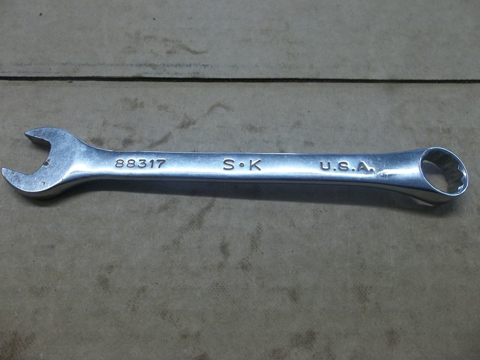 S-K 88317 12pt 17mm SuperKrome Metric Combination Wrench