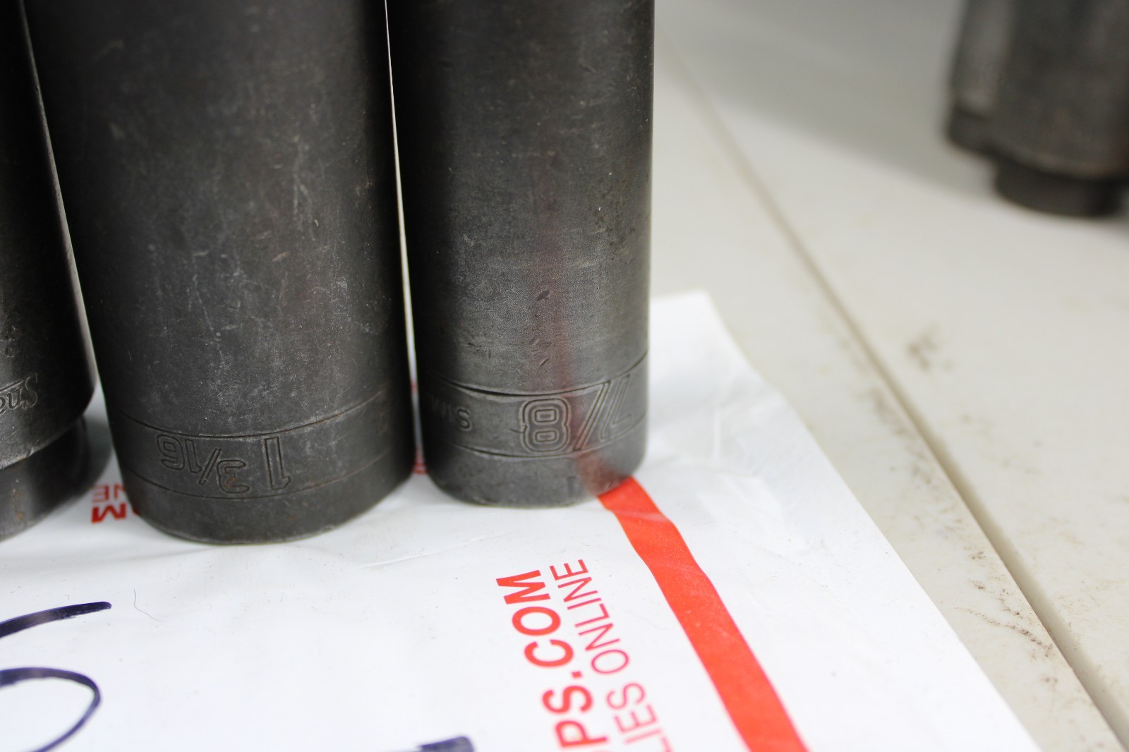 Snap On Tools 6-Pc Mixed SAE 1/2” Drive Deep Impact Socket Set USA Lot