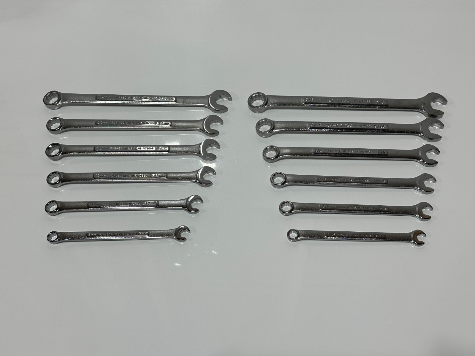 Craftsman USA NEW NOS 12pc SAE & Metric Quick Speed Wrench Set, VA 42357 & 42356