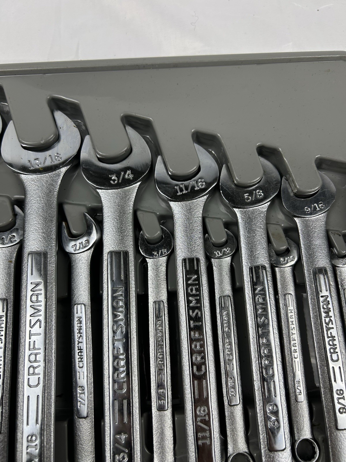 Craftsman 12 pieces SAE wrenches 12 point with wrenches holder Made in the USA