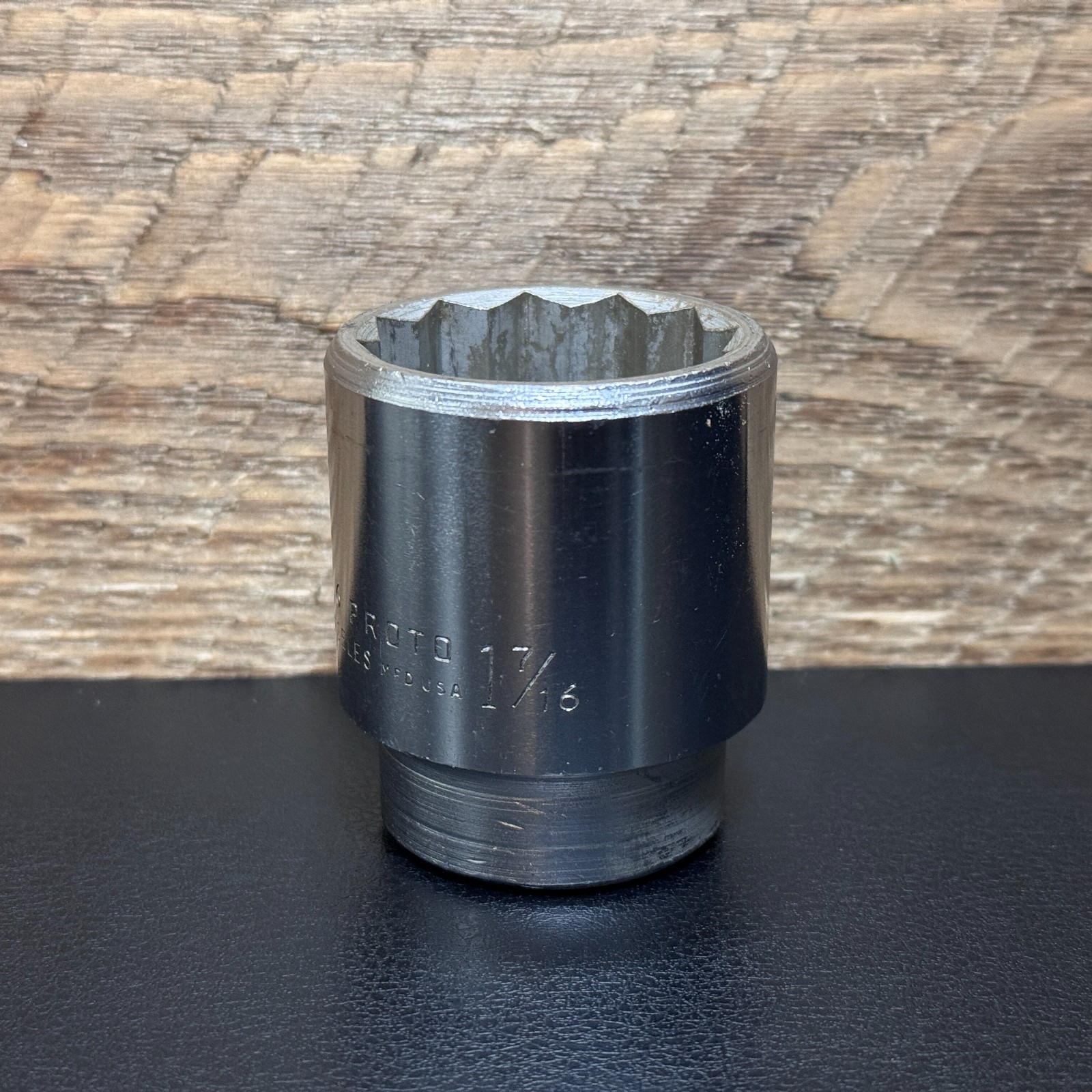 Vintage PROTO 3/4 Drive 12 Point 1-7/16″ Chrome Socket 5546 MFD Los Angeles USA