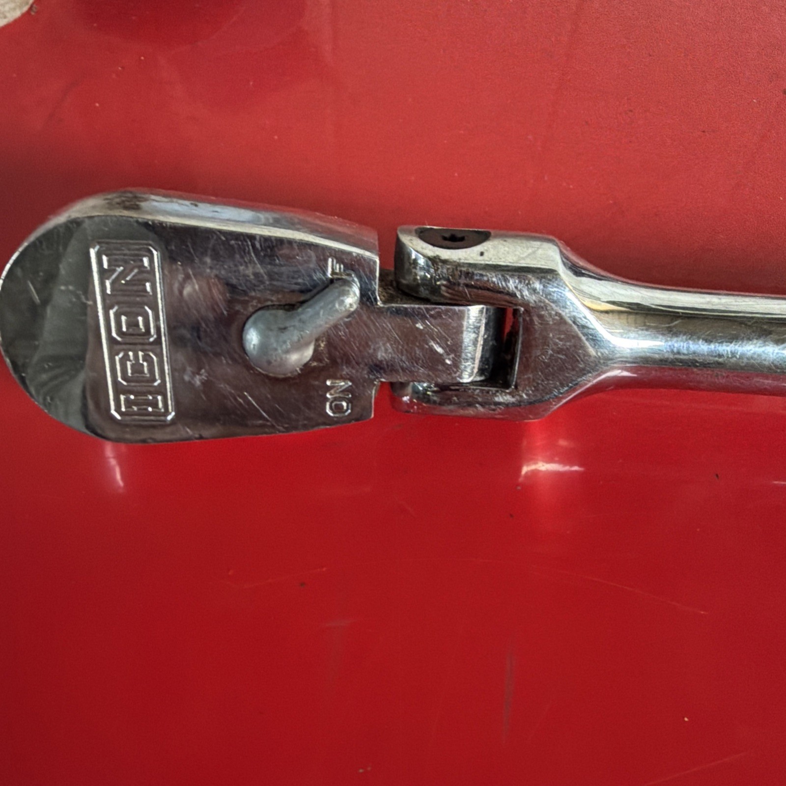 ICON 1/2 in. Drive Professional Long-Reach Flex-Head Ratchet with Comfort Grip