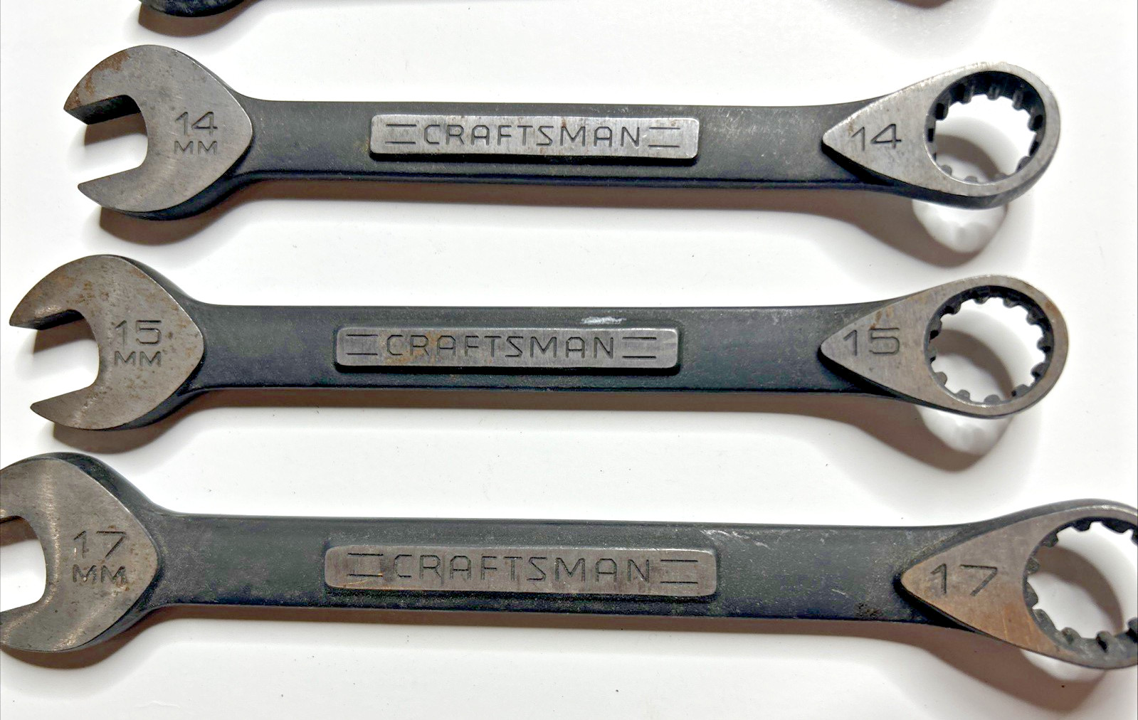 Craftsman Black Oxide Spline Metric Combination Wrench Set 7 Pc 10-17mm 16 NA