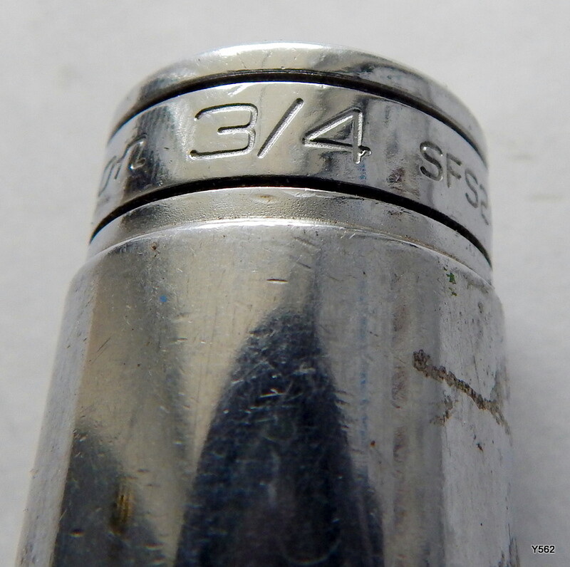 3 Snap-On Chrome 3/8″ Flank Drive 6 Point Sockets SFS261 SFS241 SFS221