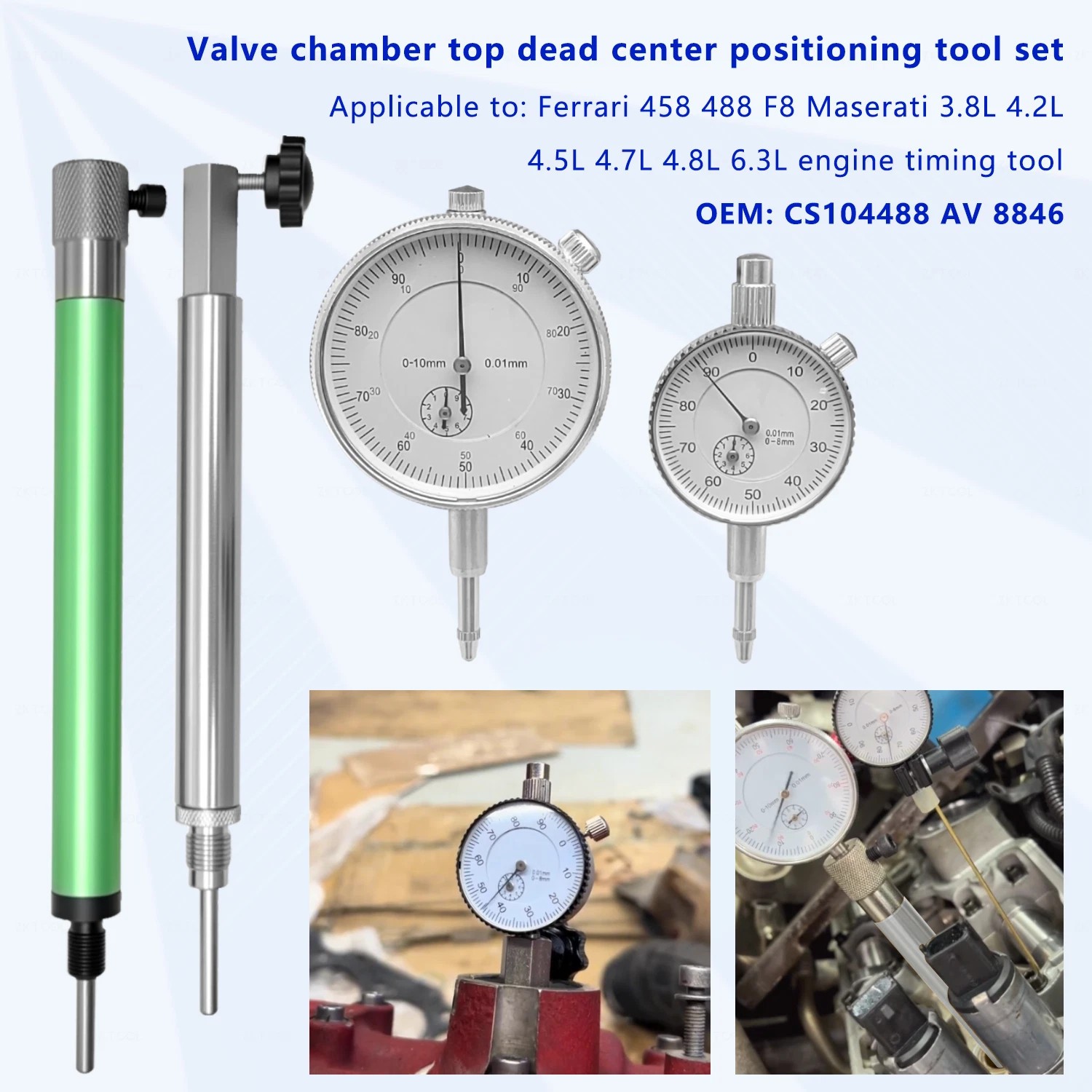 Engine Timing Tool For Maserati 3.8L 4.2L 4.5L 4.7L 4.8L 6.3L Ferrari 458 488 F8