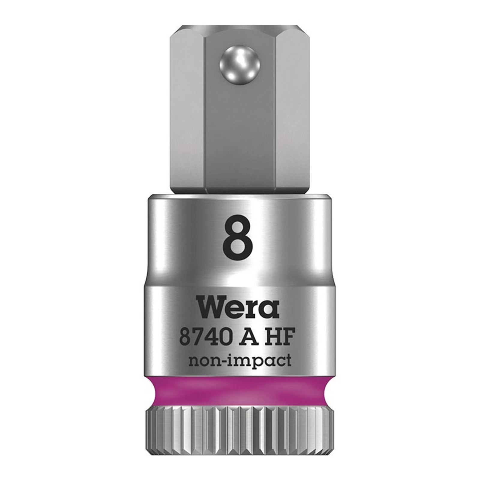 Wera 8740A HF Zyklop 1/4» Drive Hex 8.0 x 28mm with HF 05003339001