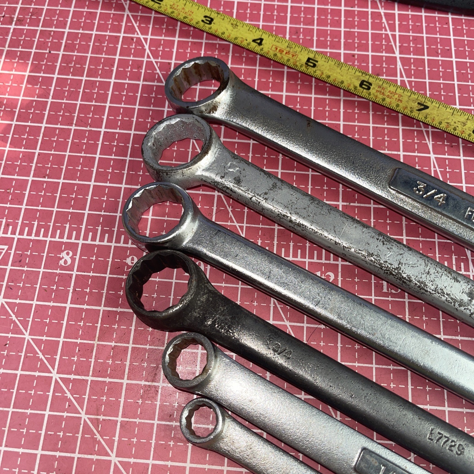 Craftsman USA 6 Piece SAE 12 Point Box End Wrench Set Proto Armstrong 3/8 – 7/8