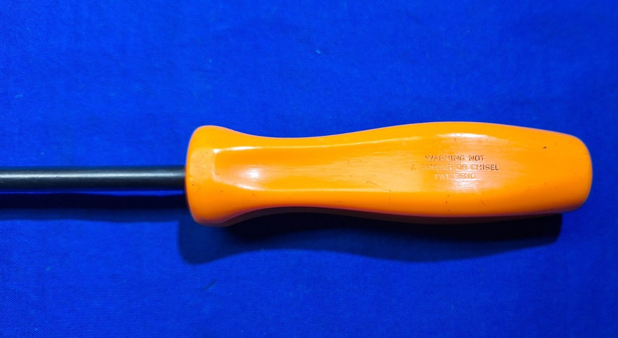Snap-On SDD422 26″ long shaft slotted screwdriver HARD ORANGE Handle
