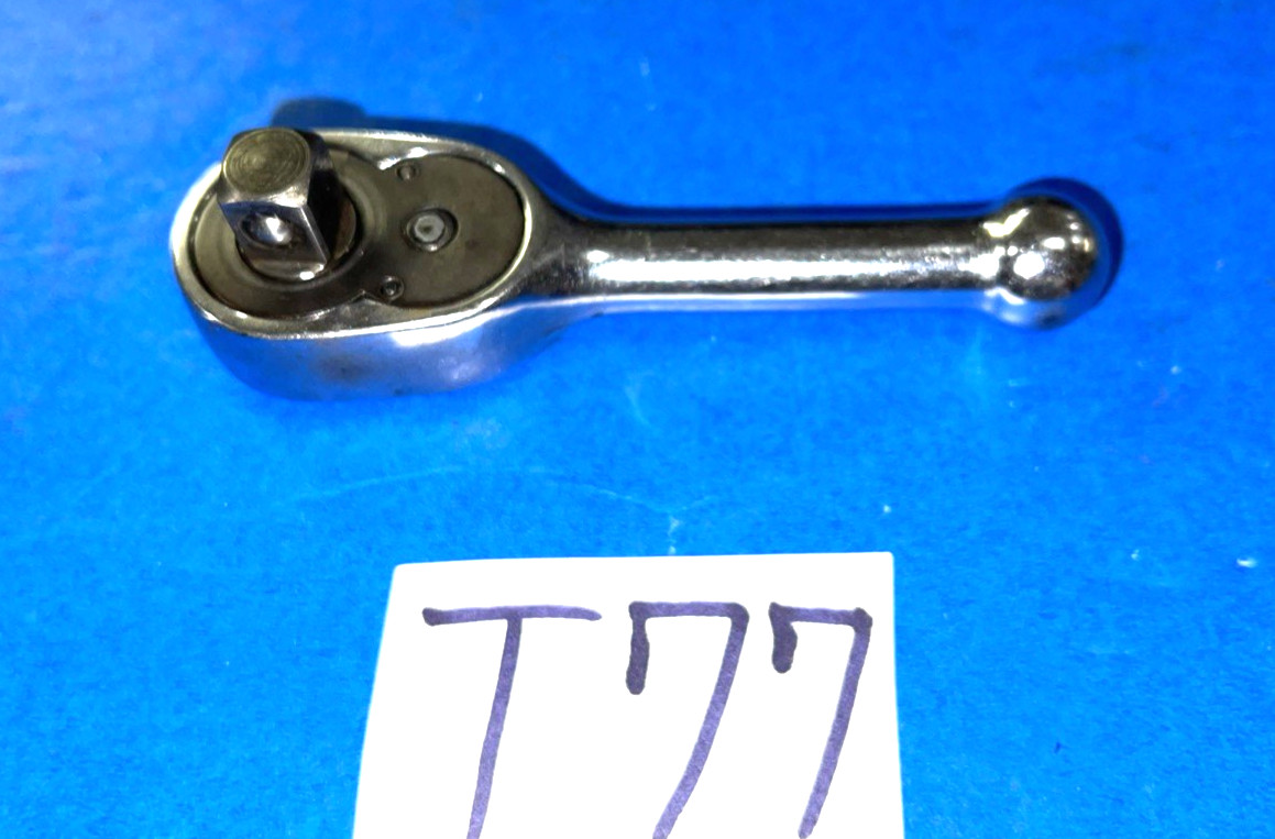 SNAP-ON TOOLS 3/8 DRIVE STUBBY HANDLE RATCHET F710BK INCLUDES SHIPPING IN THE US