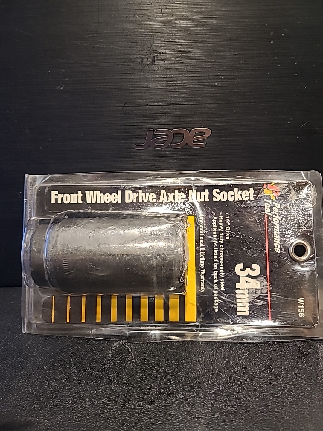 PT W156 34MM DRIVETRAIN DEEP IMPACT 6 PT FWD AXLE NUT SOCKET, 1/2″ DRIVE