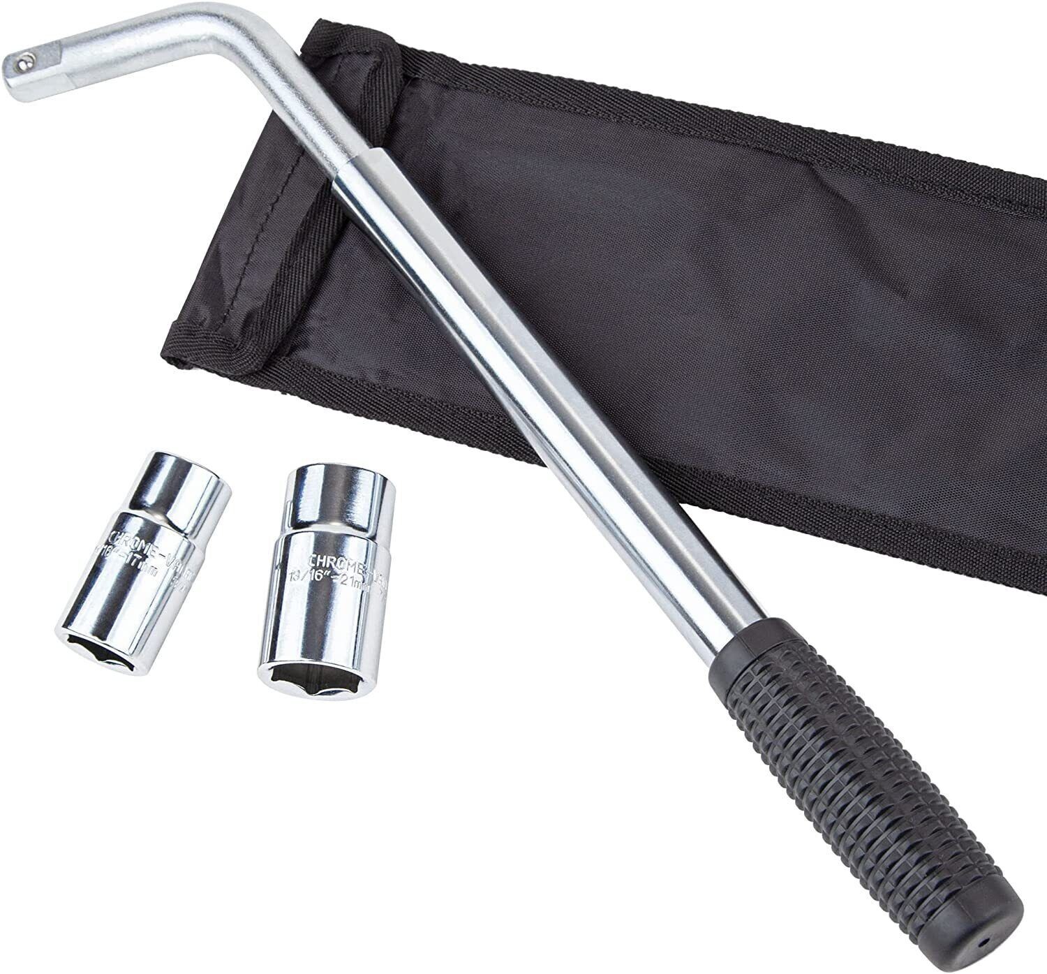 Cartman Telescoping Lug Wrench CR-V Sockets 17/19, 21/22mm