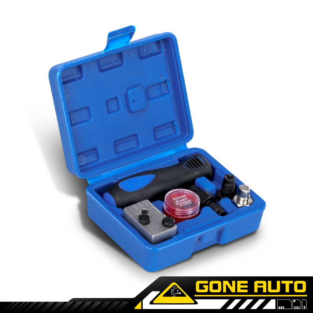 Double Flaring Hand Tool Kit Car Brake Pipe Repair Flare Adapter Set 3/16 Inch