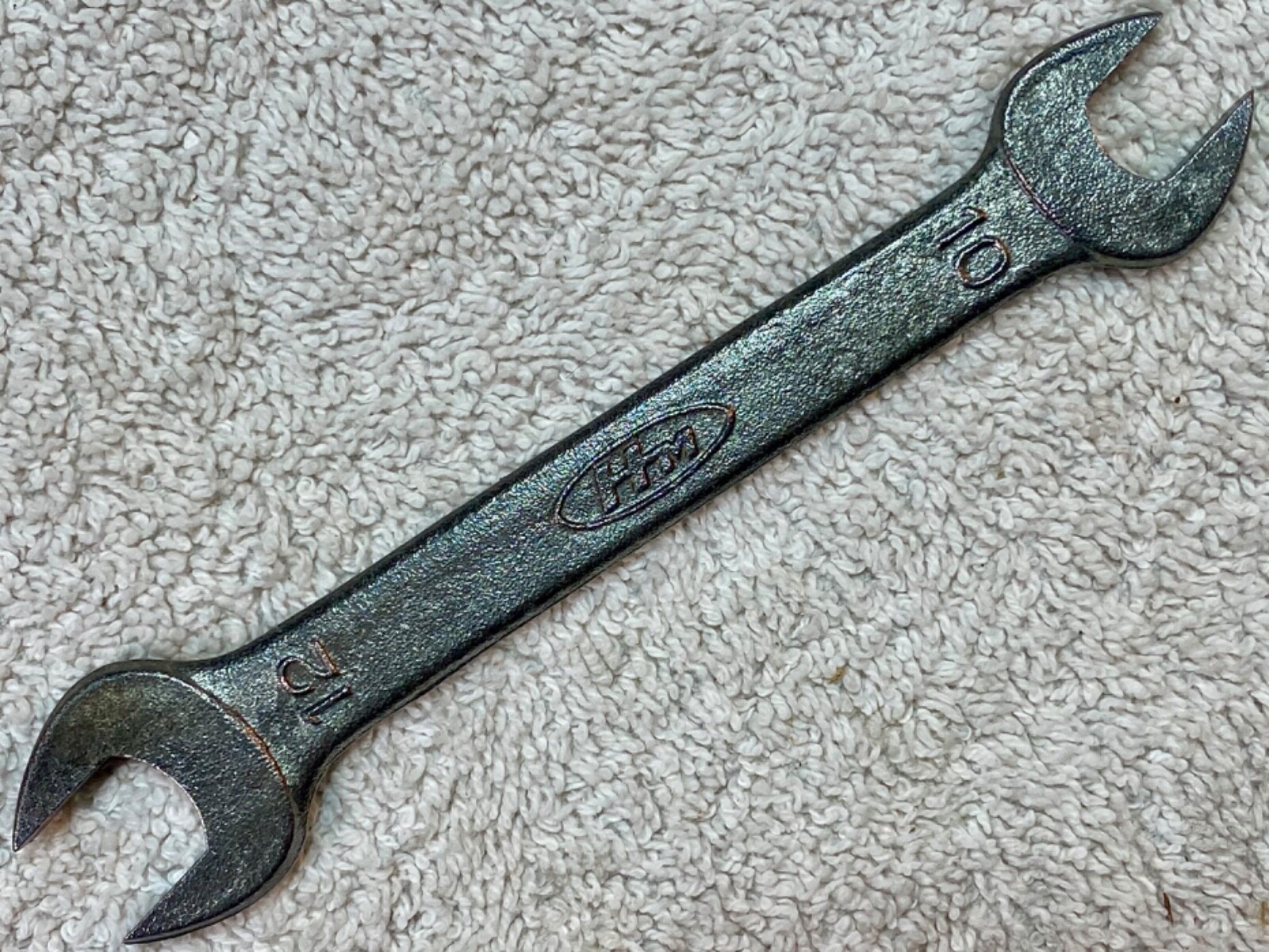 Vintage RK Honda Motors 10mm x 12mm Open-End Wrench No. 1211, Made in Japan