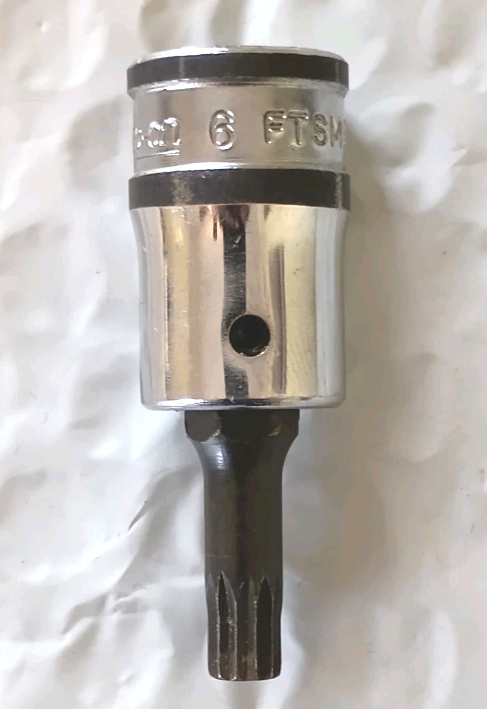SNAP ON FTSM6A, 3/8″ SOCKET DRIVEN, 6MM. TORX BIT *BLACK RING SERIES*
