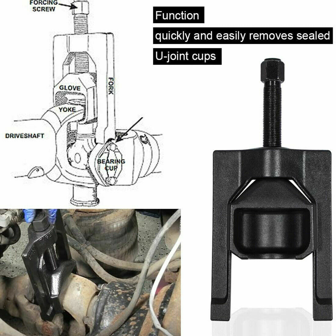 Heavy Duty Truck 10102 Universal U Joint Puller Bearing Cup Installer Tool 5192