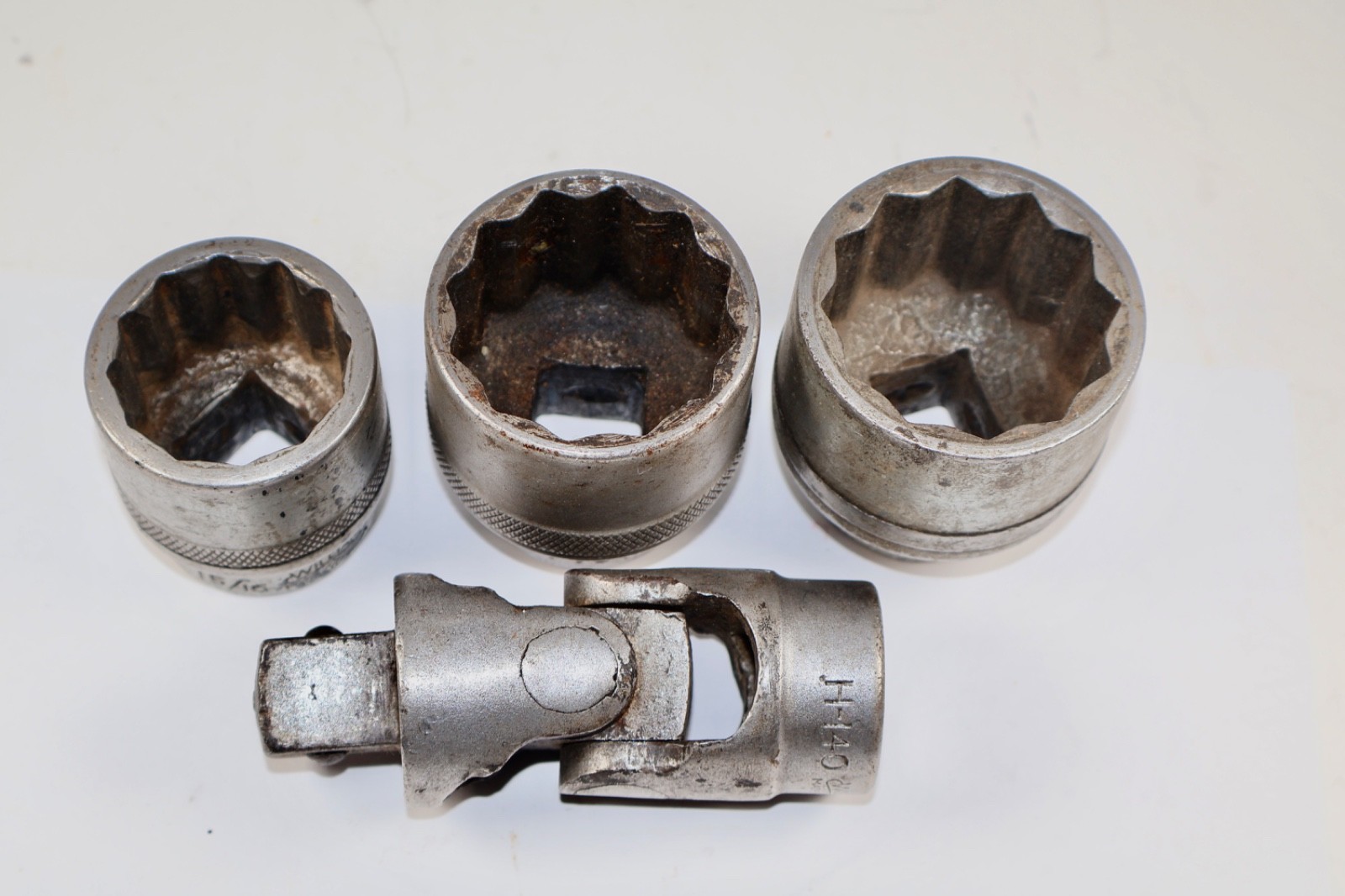 ⭐Lot of 4 Williams 12pt Sockets 3/4″ Drive H Series-H140, H1242, H1252, H1254