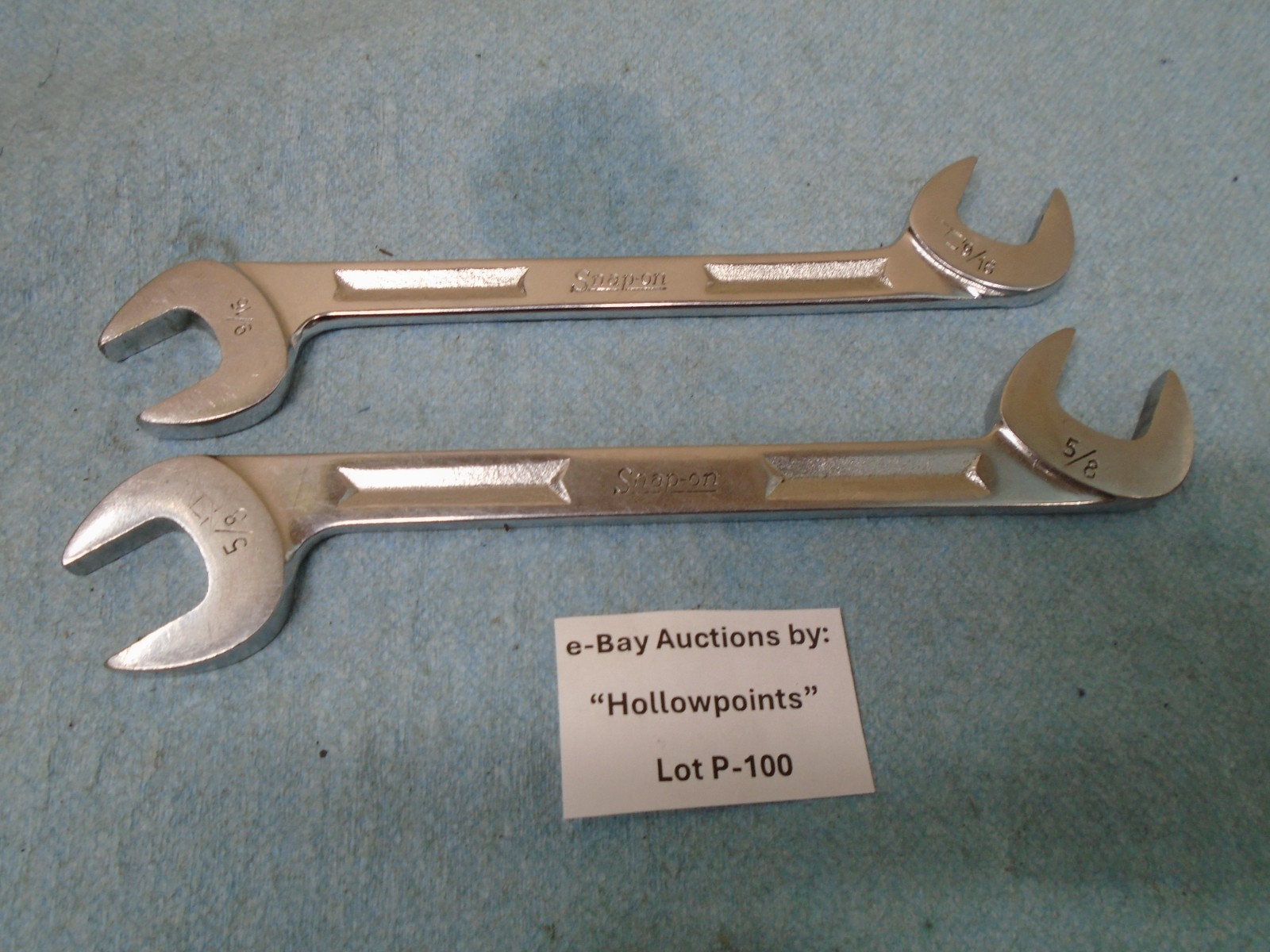 1956 Snap-On lot of 2 Angle Wrench 9/16″ & 5/8″ 4-Way Snap On V-5218 V-5220 P100