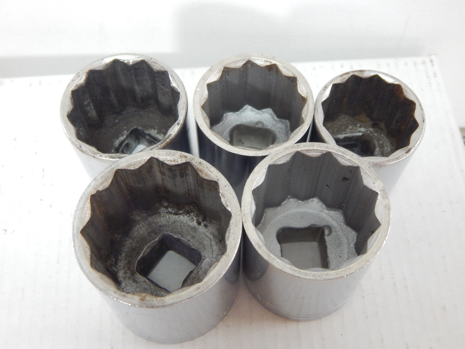 Craftsman shallow socket set SAE 12 Point 1/2″ Drive =V Series 15/16″ To 1-1/4”