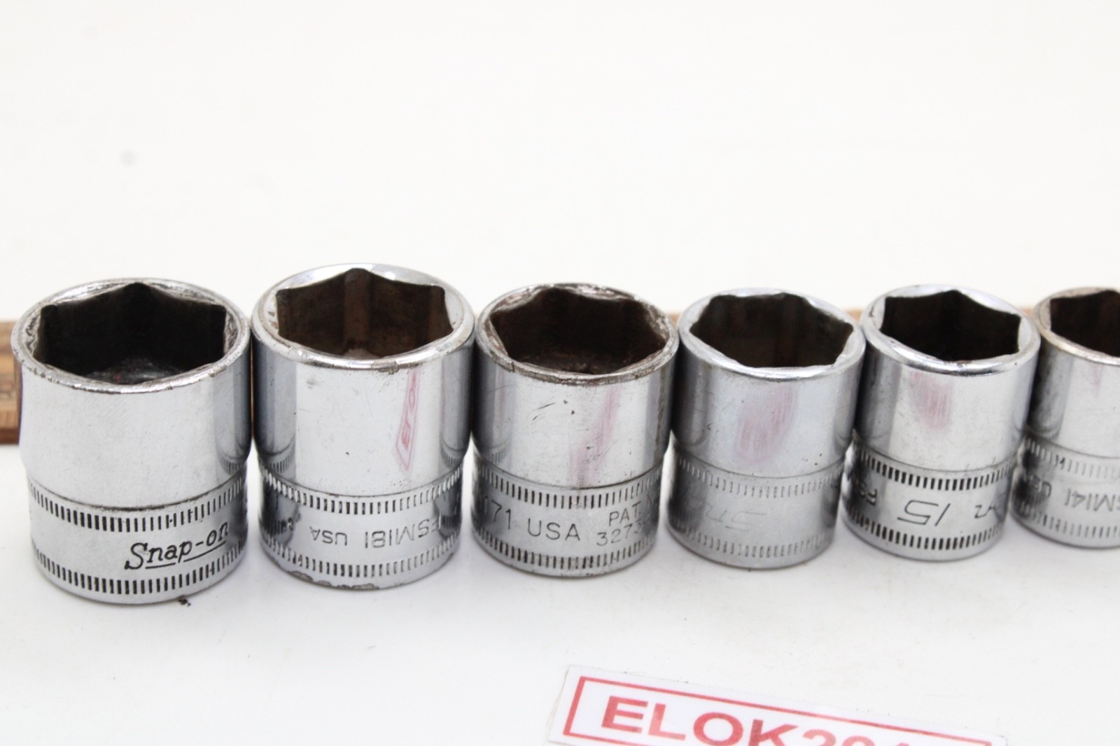 Snap-on 212FSMY 7-19mm 3/8″ Drive 6 Point 13 Piece Metric Chrome Socket Set USA