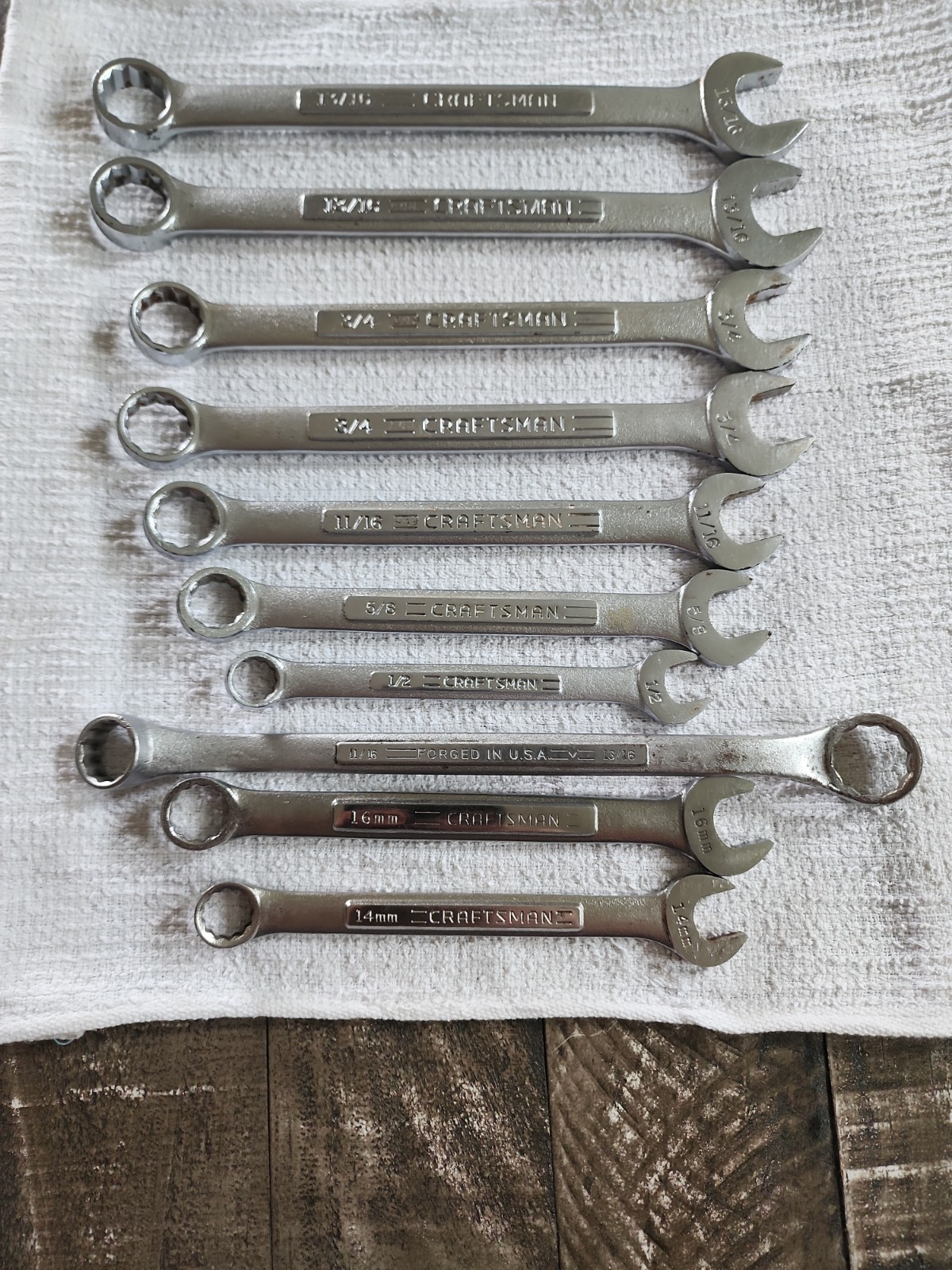 Craftsman Forged in USA 12 Point Wrench Set of 10 «V Series»