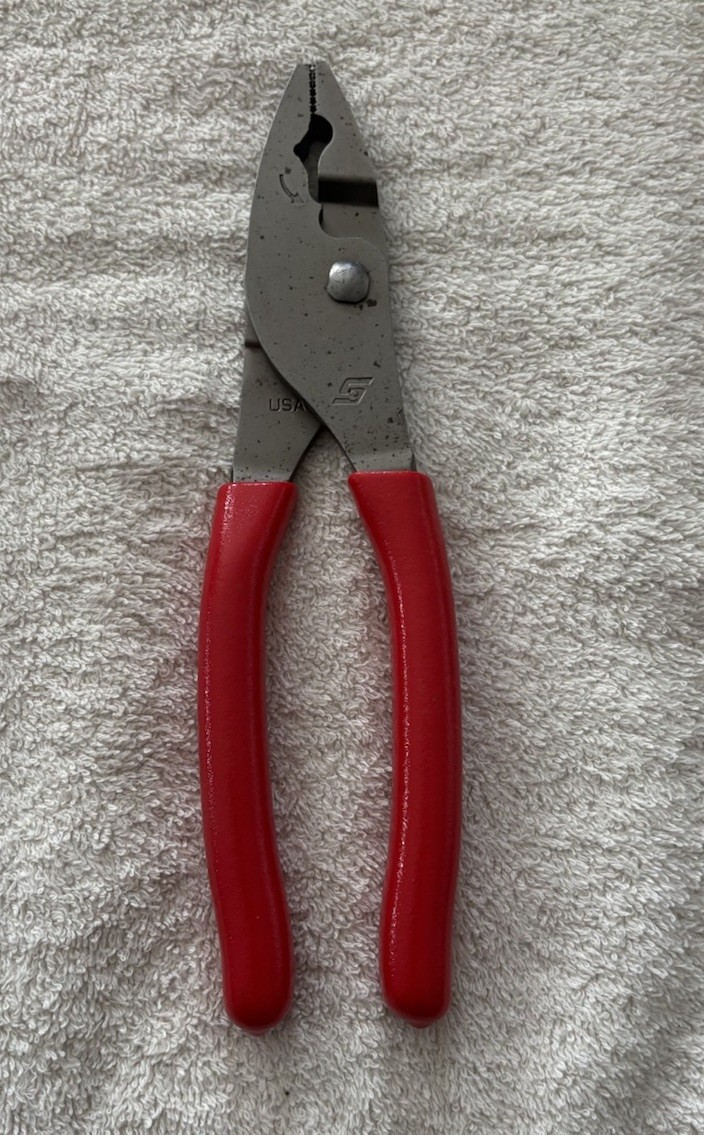 Snap On 8” Talon Grip Flank Jaw Slip Joint Pliers