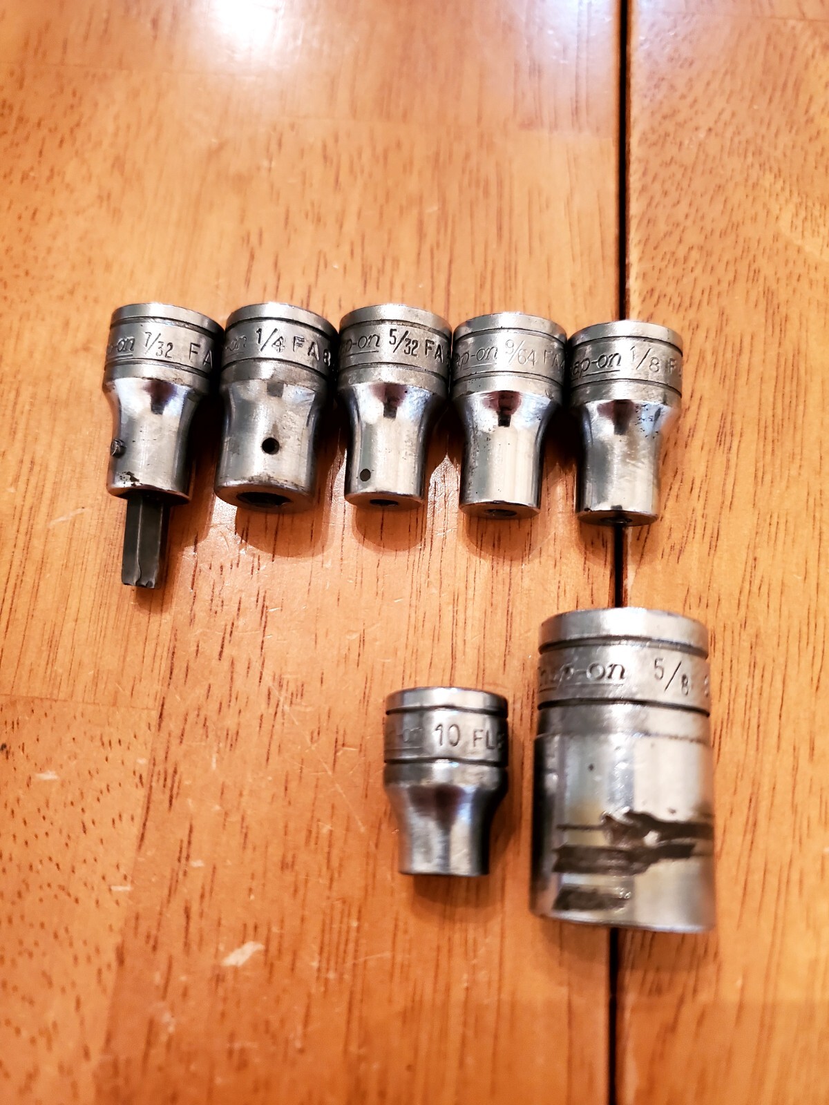Snap On 3/8″ 1/2″ Drive Hex Socket Holders Misc Sockets For Parts Or Repair Only