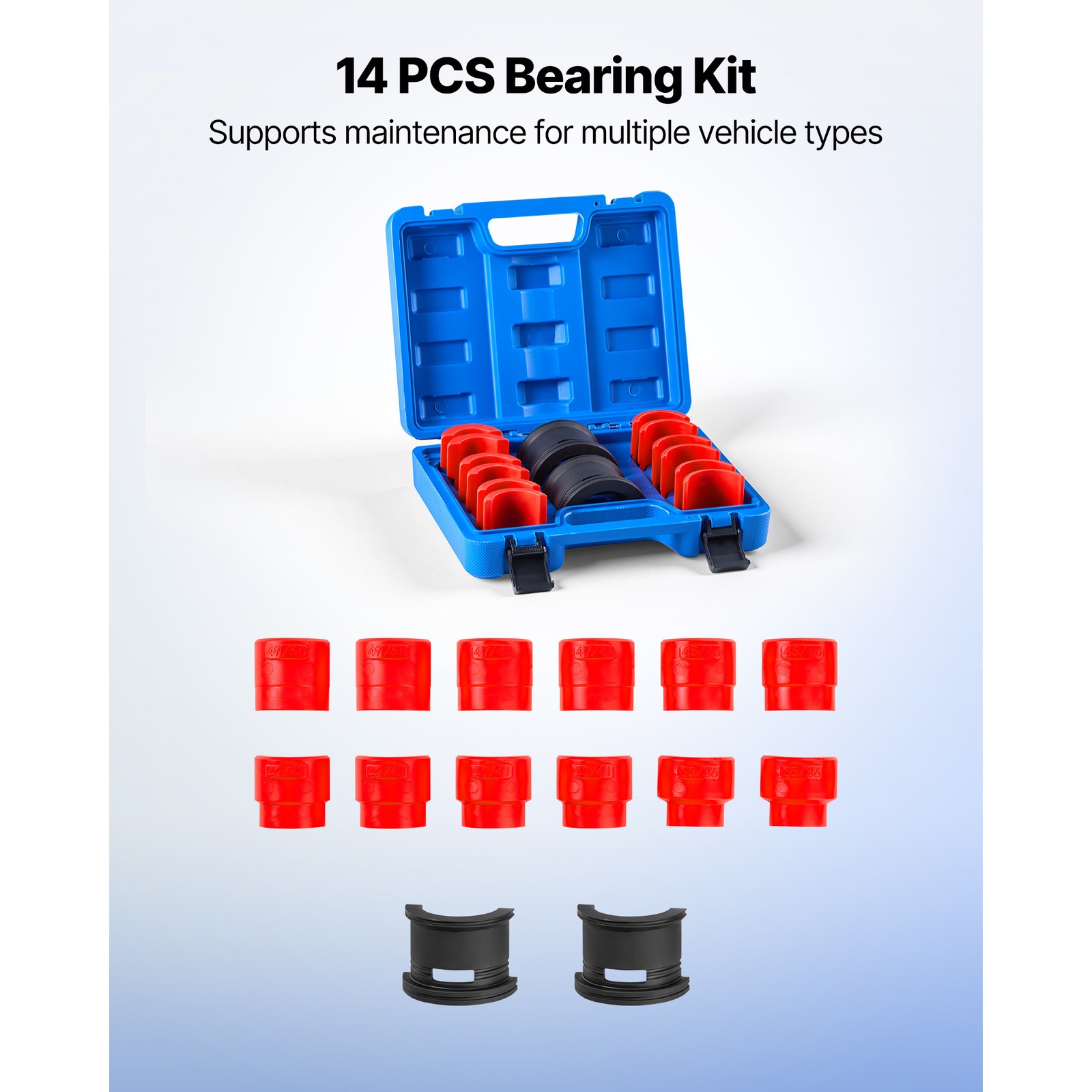 Uimoso Bearing Press Kit with 14-Piece Tool Set for Seal and Bushing Removal