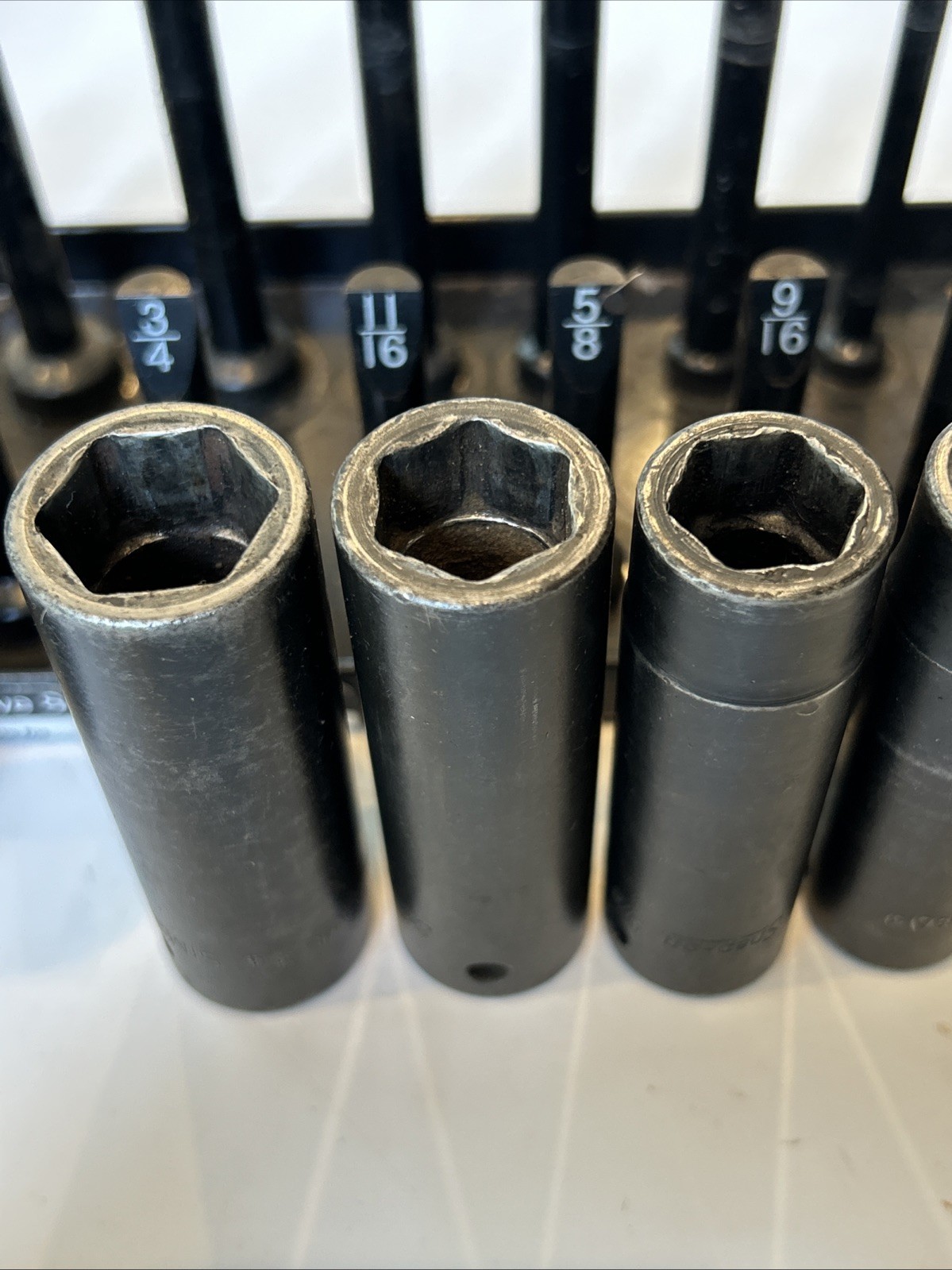 Snap On 313SIM 313SIMA 8pc 1/2” To 1” 1/2”dr SAE 6PT Deep Impact Socket Set