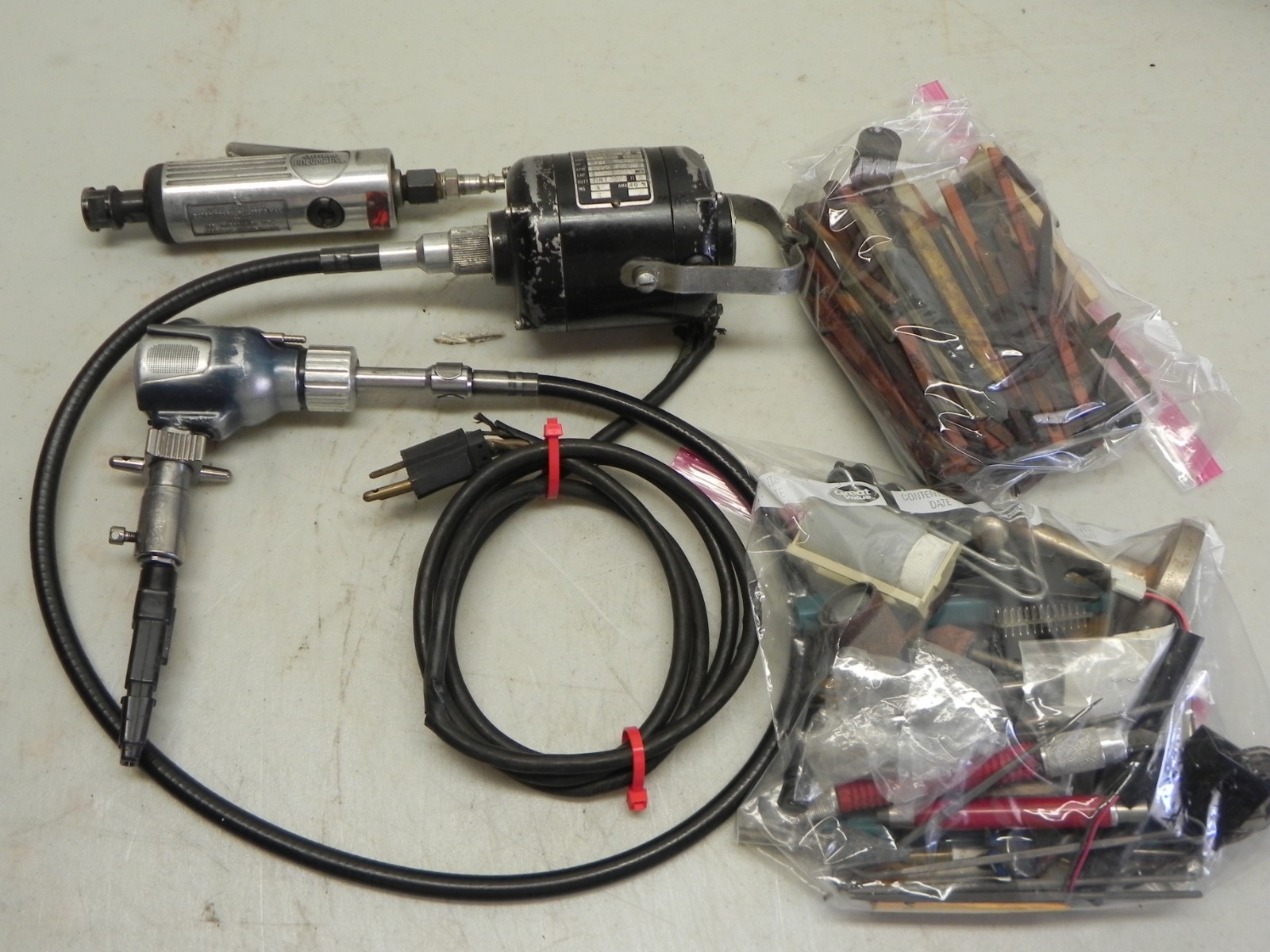 Diprofil Gun Tool Polishing Filing Machine Sweden w/Misc. Tools and Parts