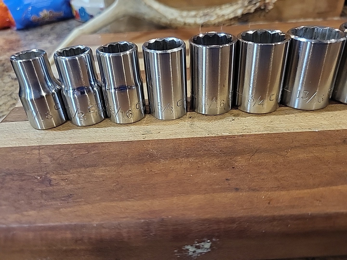 Craftsman 13 Pc. SAE Shallow Socket Set 1/2″ Dr. 12 Pt. 7/16″ to 1-1/4″ 🇺🇸