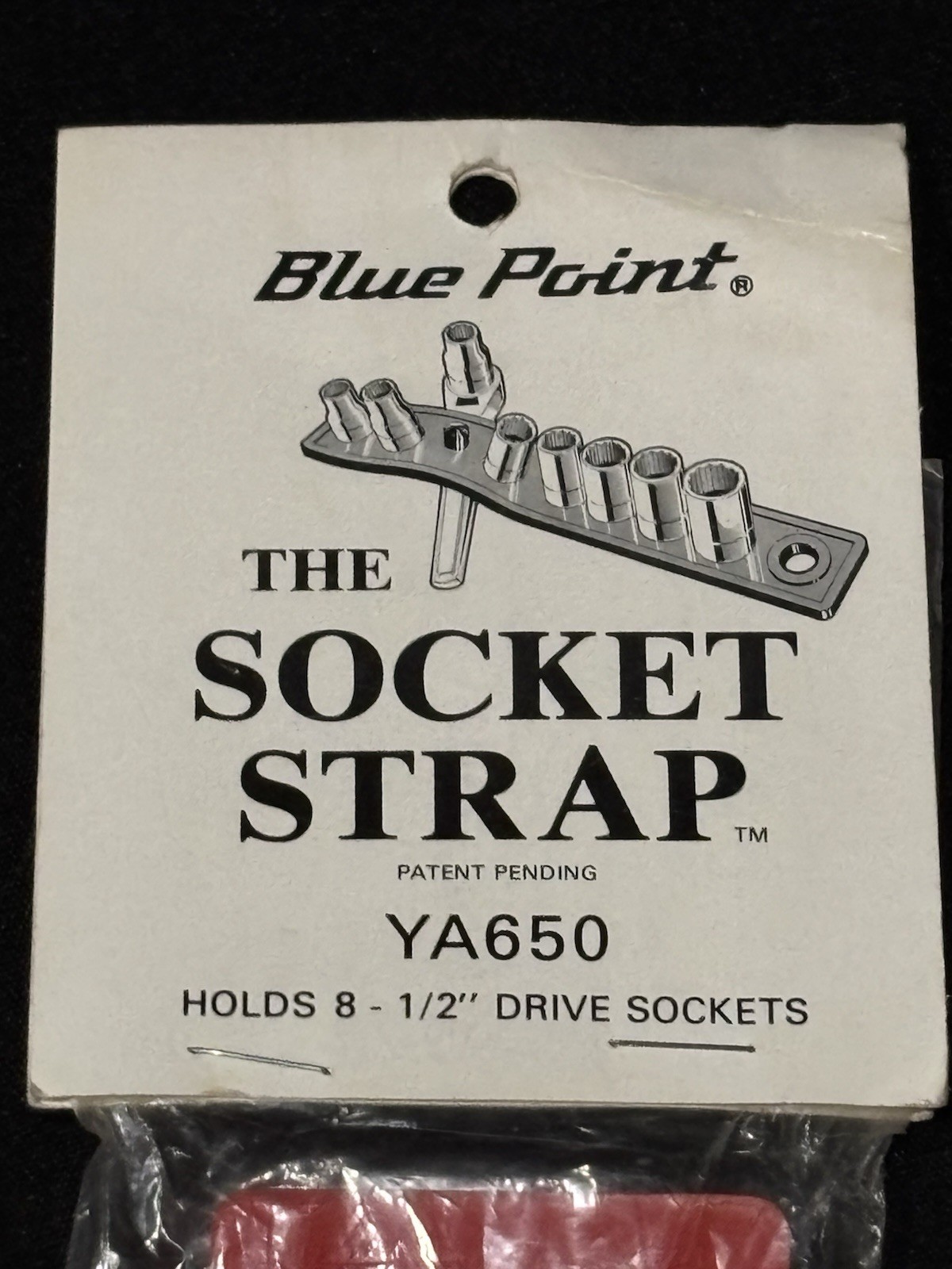 Blue Point Snap On Tools Socket Strap YA650 Holds 8 – 1/2” Drive New/ Old Stock