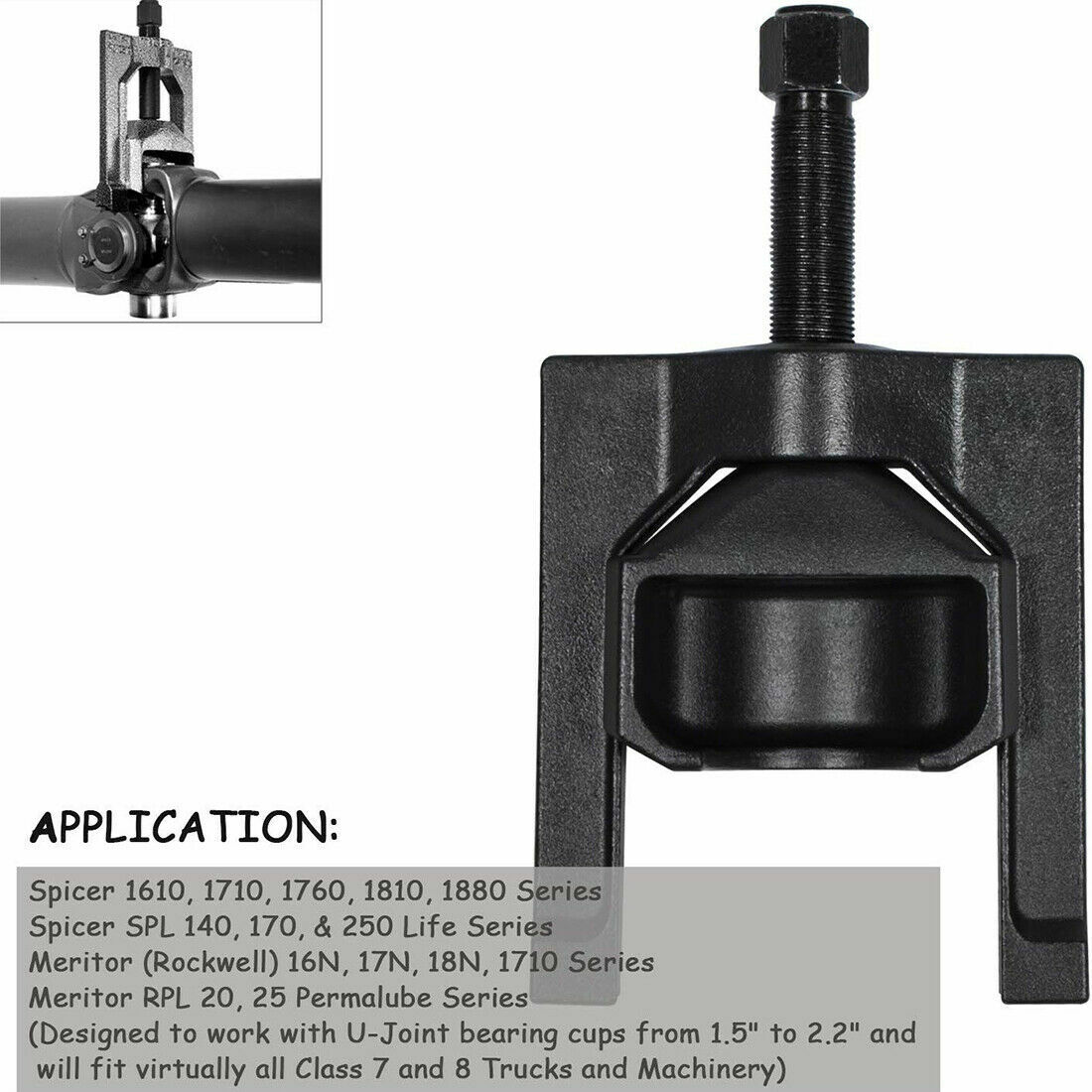10102 Universal U Joint Puller Heavy Duty Truck 5192 Bearing Cup Installer Tool