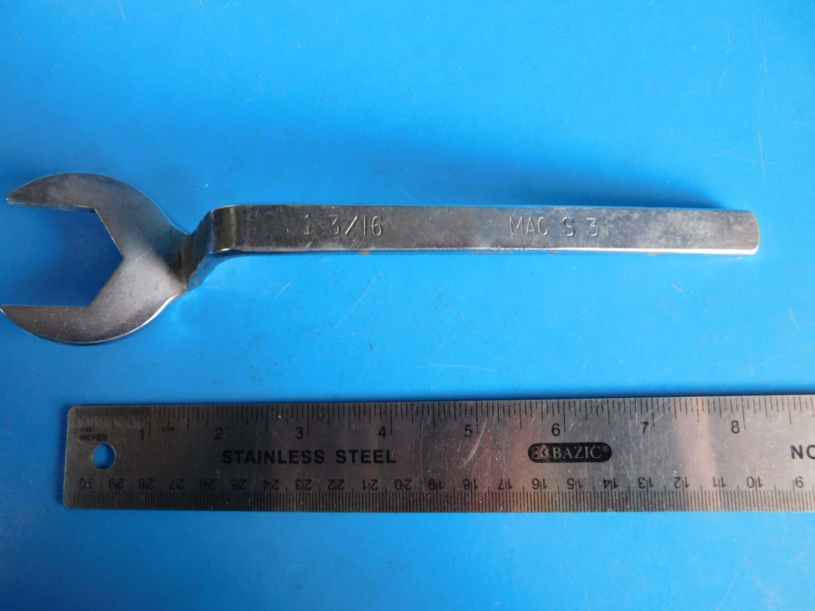 USED, MAC TOOLS»1-3/16 in.»OFFSET/OPEN SPECIALTY TYPE THIN WRENCH, PART #S31