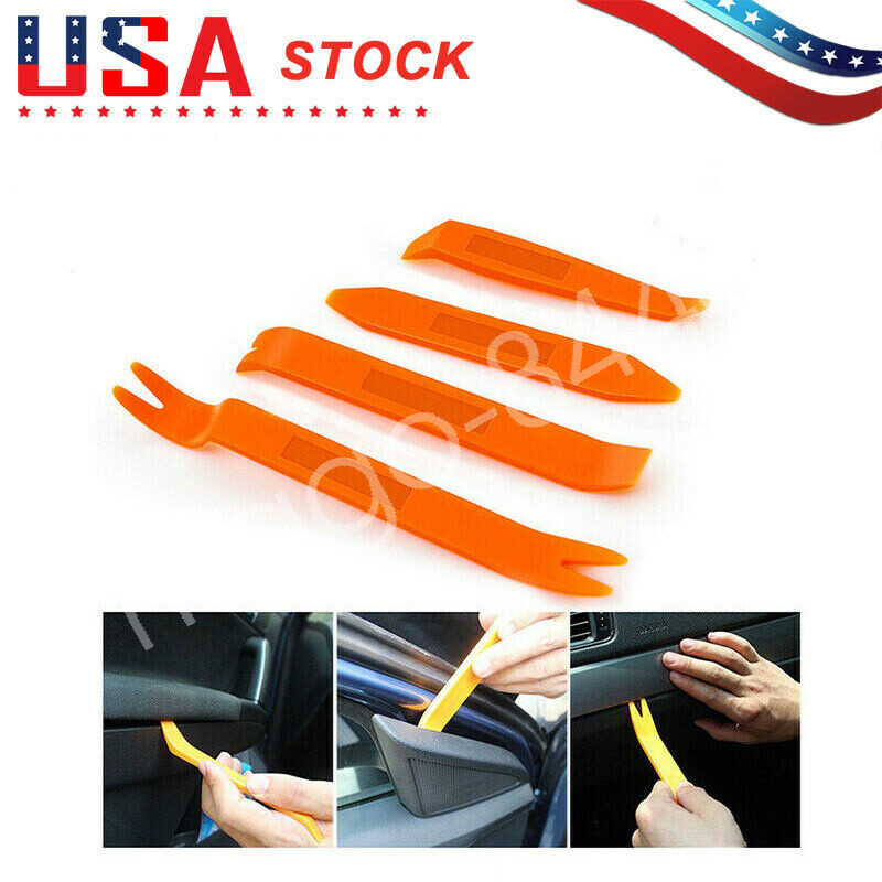 Car Panel Removal Open Pry Tools Kit Dash Door Radio Trim PDR Pump Wedge 4x