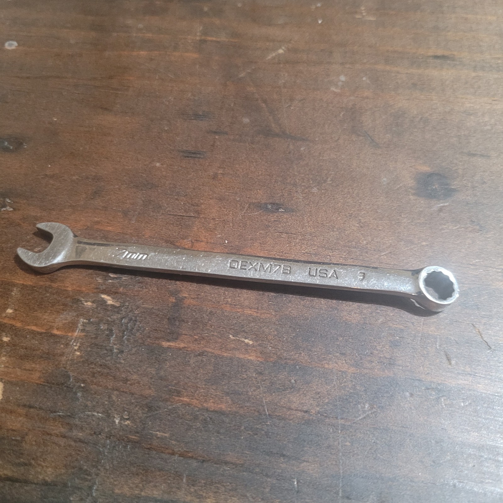 Snap-on Tools OEXM7B 7mm 12-Point Metric Combination Wrench USA