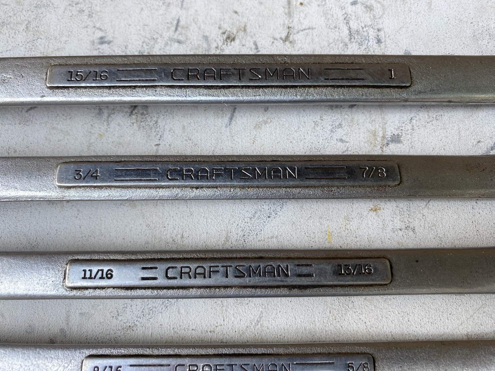 Craftsman Tools USA 6pc SAE Double Box Wrench Set 3/8” – 1”