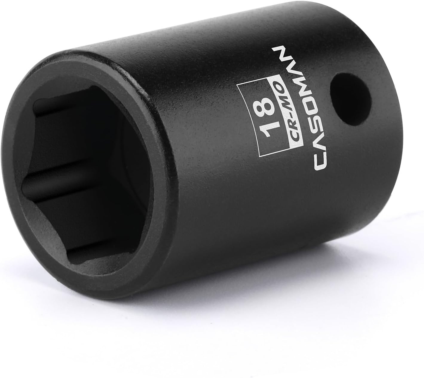 18mm 1/2 Impact Socket 6-Point CR-MO Steel Black Phosphate for Impact Wrenches
