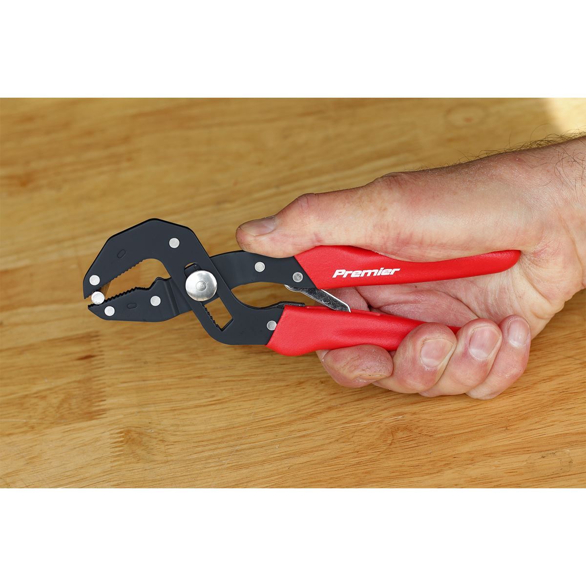 Sealey Pliers Self Adjusting Multi Grip Phosphate Corrosion Resistance 175mm