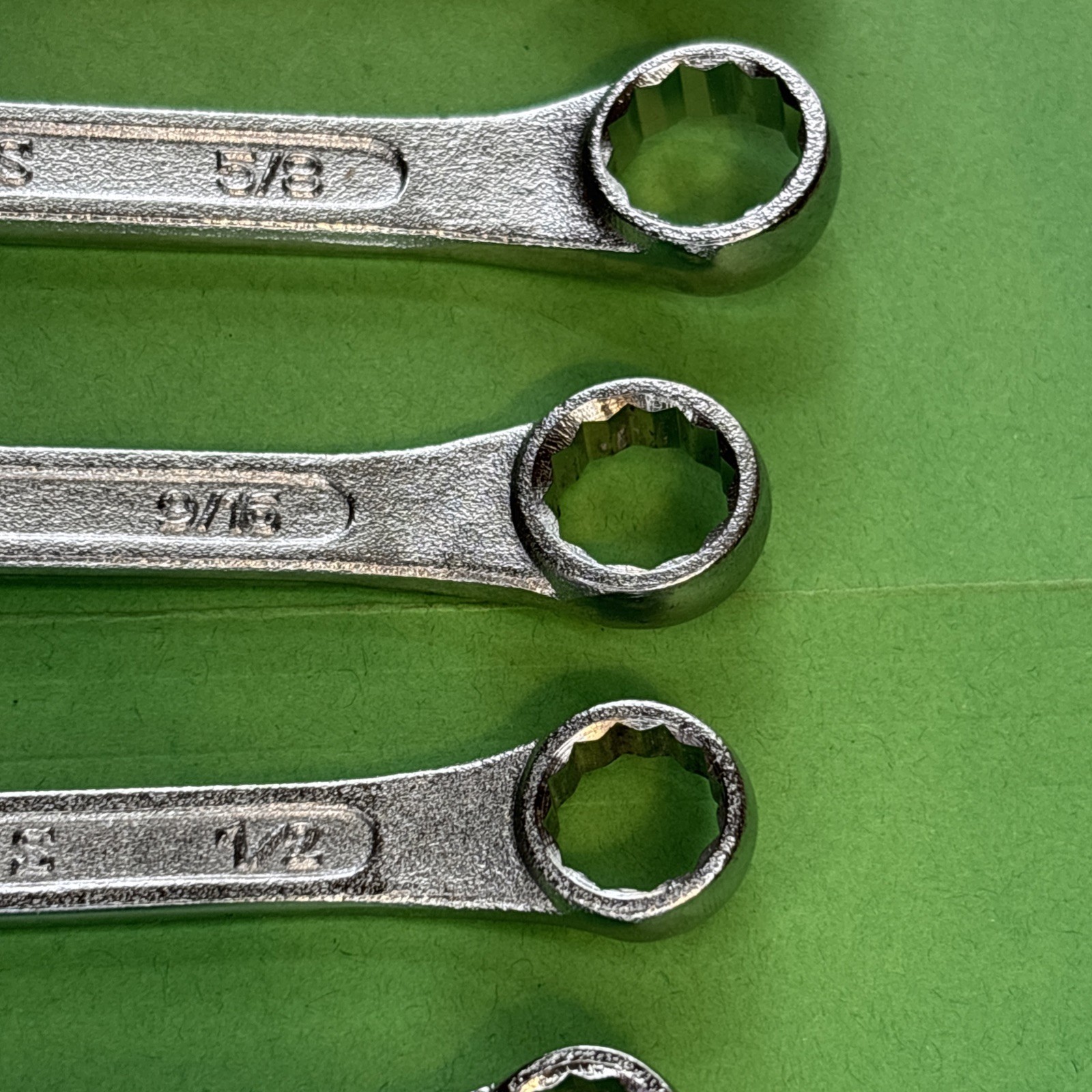 Vintage Sears 6pc SAE Wrench Set 4390 Made in Japan 3/8″-11/16″ 12 Point