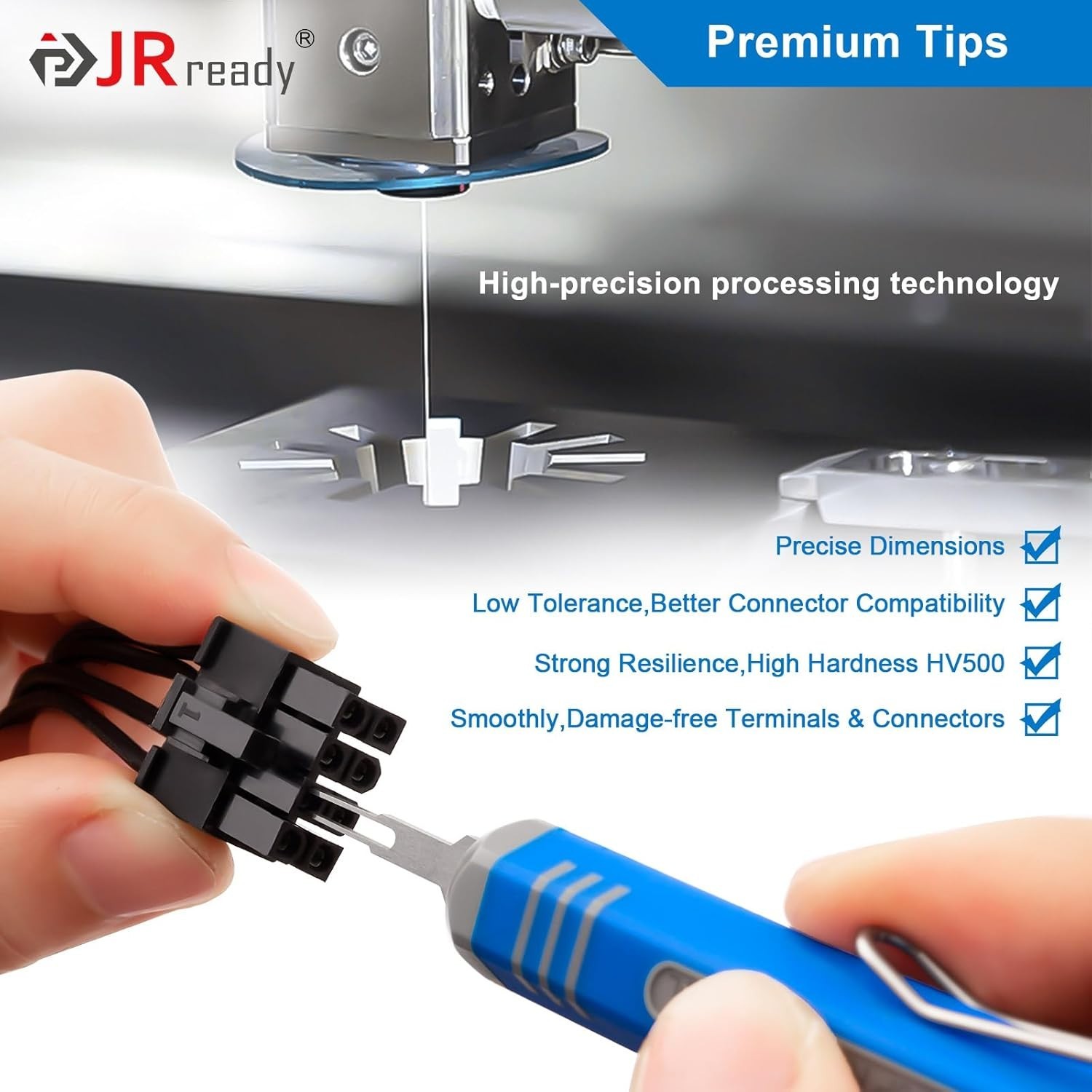 Efficient Molex Mini-Fit Jr. Pin Removal Tool with High-Grade Alloy Steel Tip