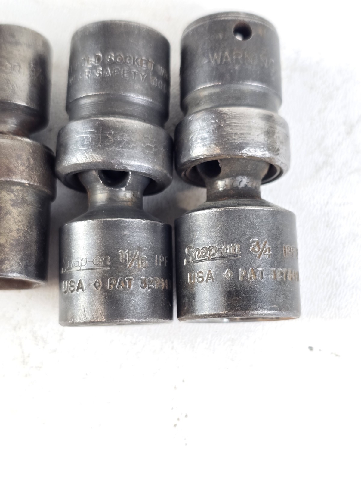 Snap On IPF IMBF 7 pc. 3/8 in Drive 3/8″-3/4″ Impact Swivel Socket Set USA