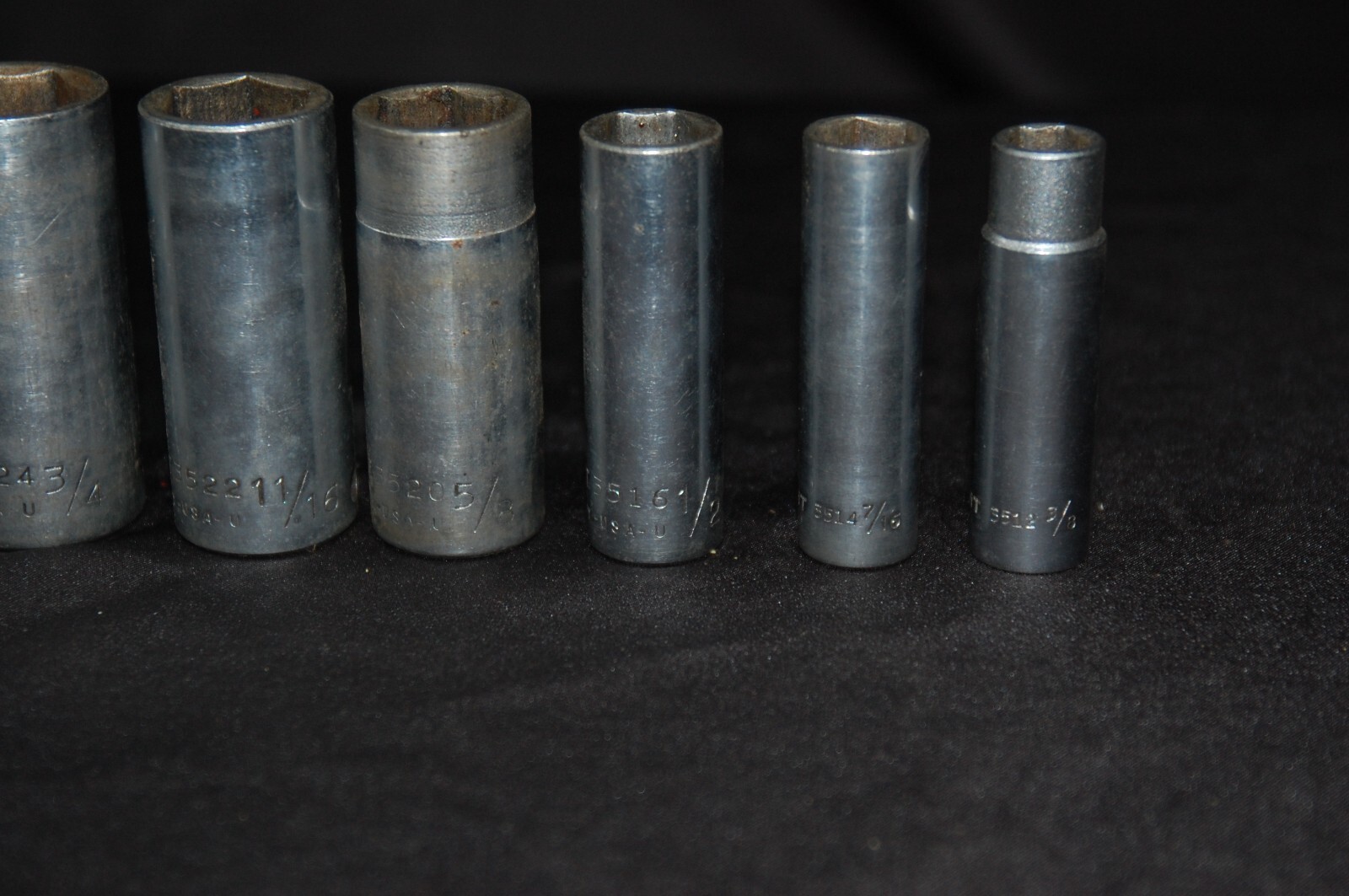 Wright Tool USA 7-Piece Set 3/8″ Drive SAE Deep Socket Set 3/8″–13/16″