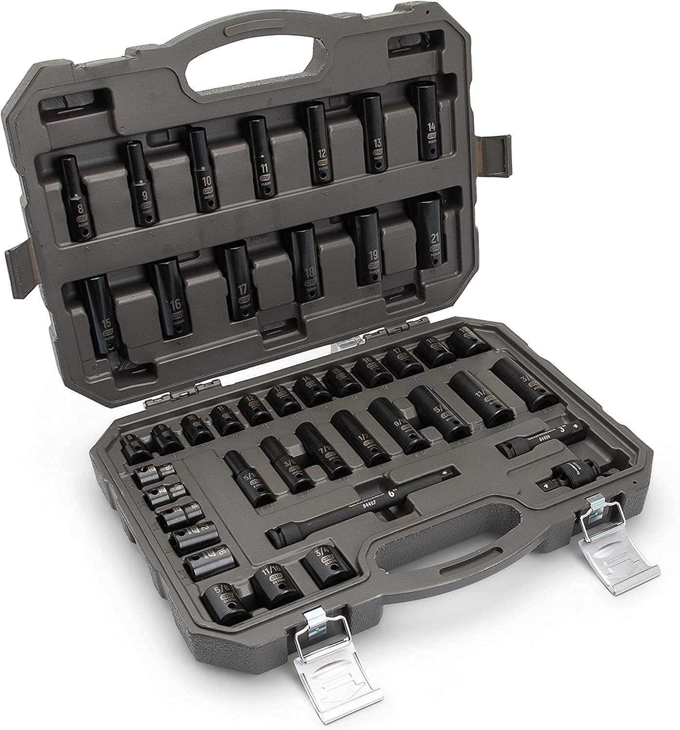 GearWrench 84916N SAE/Metric 3/8″ Drive Impact Socket Set (44 Piece)