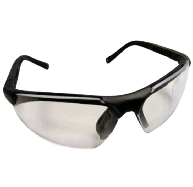 SAS Safety 541-1500 Sidewinder Readers Eyewear, Black Frame, 1.5x Magnification